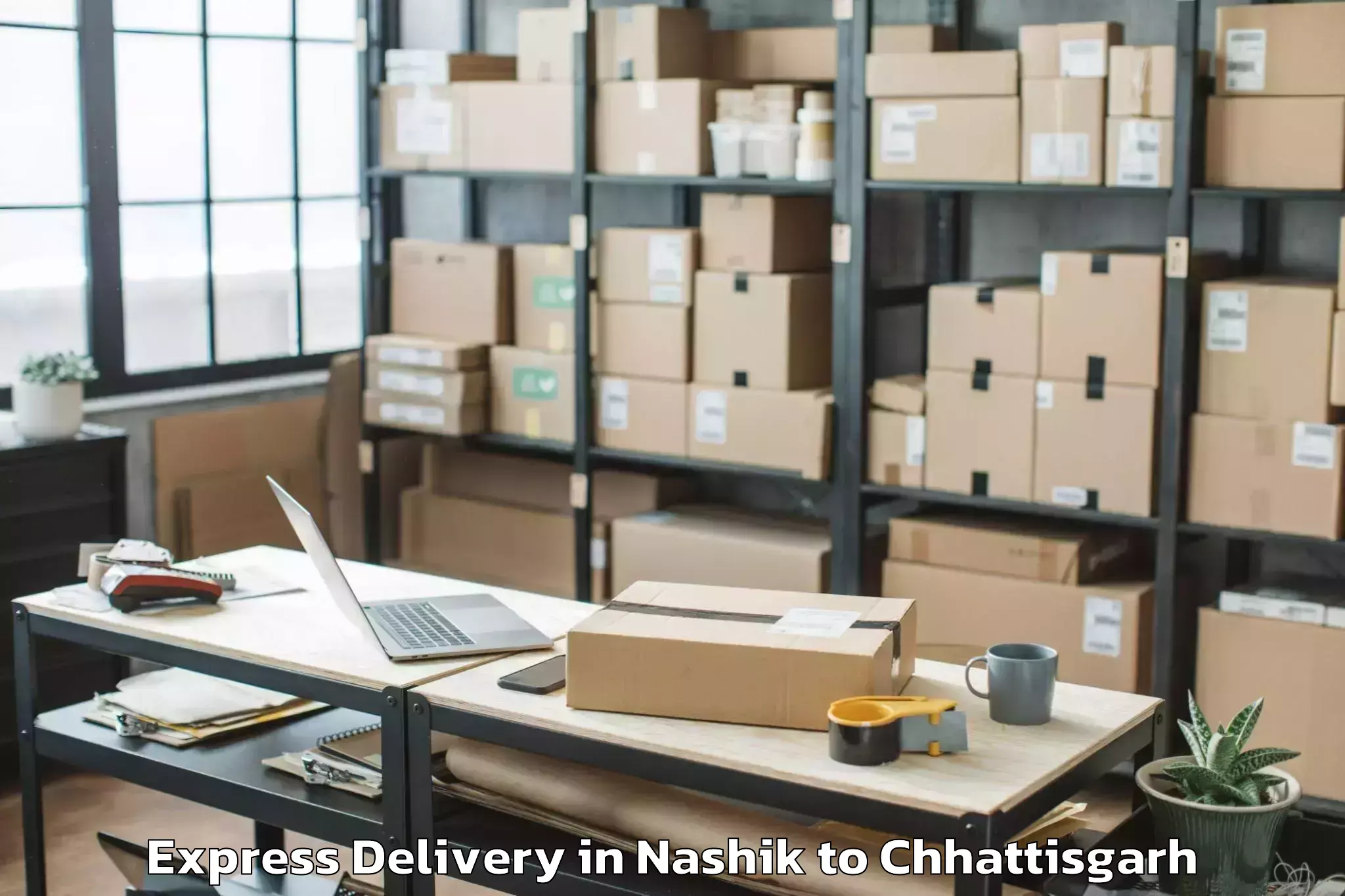 Quality Nashik to Mats University Aarang Express Delivery